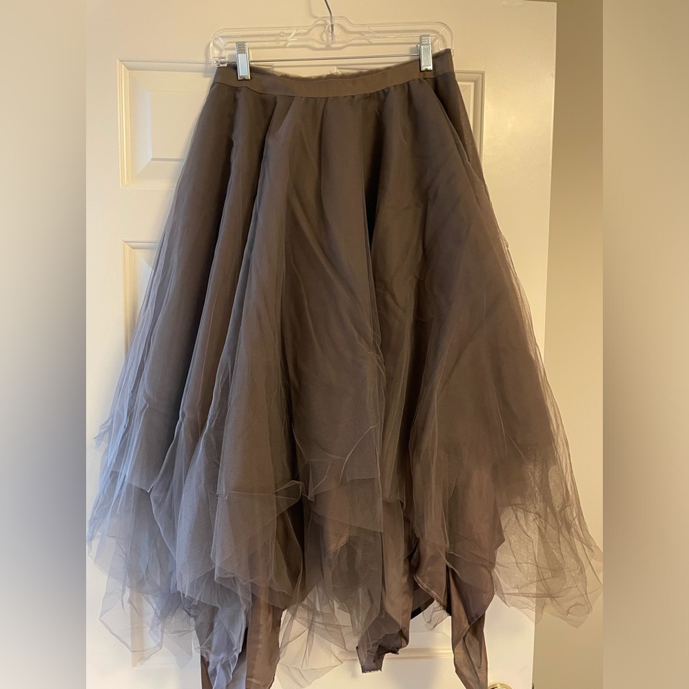 Marc Le Bihan gray tulle skirt